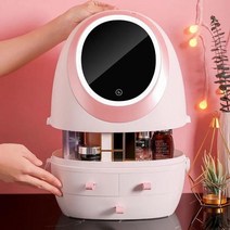 차량용냉온장고 스킨 케어 미니 냉장고 LED 라이트 미러 보호 화장품 뷰티 자동차 홈 여행 USB 충전 BX601155807 L3, 04 BX60 41155807 L3