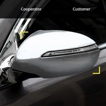 경동 굿템 고급형 스포티지R 사이드미러커버 2pcs 메탈커버 차량용 미러커버, 2개