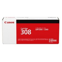 캐논 CRG-308 검정 LBP-3300 LBP-3300K LBP-3300KG LBP-3360 정품토너, 1개