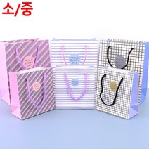 예쁜포장 독특한디자인 예쁜쇼핑백 넉넉한수납공간 유니크쇼핑백, 중 - 화이트 라인