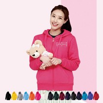 TDT201D1 단체 기모집업후드티셔츠 제작(1곳인쇄무료)
