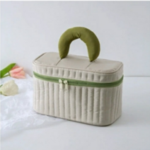 몽실누빔토트백 소품사각파우치 퀼팅핸들가방 여행용화장품백