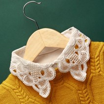 레이스카라블라우스 칼라 여성 가을 겨울난방 스웨터 넥케이프 페이크카라 장식 순 면맨투맨 3369966267
