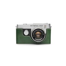 카메라 천연가죽 바디케이스 TP 오리지널 올림푸스 필름카메라 PENF 02-984BK, 그린
