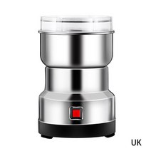 전기 커피 그라인더 다기능 스테인레스 스틸 블레이드 카페 향신료 밀 믹서 너트 콩 씨앗 연삭 기계, UK
