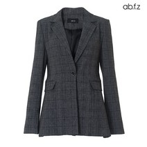 에이비플러스 ab.f.z 스퀘어 싱글 버튼 다크 체크 자켓 (AFU3GJA3A)