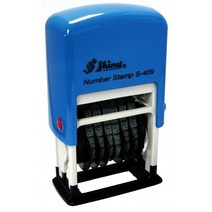 일음쇼핑^^*m샤이니 자동 넘버링 S-409 6단 4mm 찍기 문구용 숫자 스탬프 사무용 일부인 도장 날짜일medi^*^, ab*^*선택있슴잉크패드청