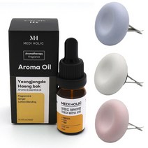 집중력 강화 자동차디퓨저 노량진 집중하자 아로마오일 규조토 차량용방향제 차량용송풍구방향제, 노량진집중아로마오일10ml+블루 규조토디퓨저