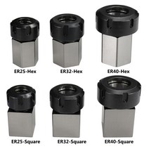보링머신 XCAN ER 콜렛 척 블록 ER25 ER40 CNC 선반 조각 절단기용 스퀘어/헥스 스프링 홀더, 05 Hex ER 32