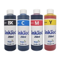 잉크테크 HP 무한 호환 리필 잉크 250ml HP8600 HP8720 HP9010 HP8710 HP8610 HP8210 HP7740 HP7720 HP7612 HP7110, 검정염료(H8950D)×250ml, 1병