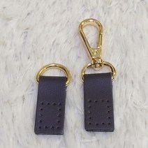 퀼트여왕 인조가죽 여밈 장식 한쌍(브라운 베이지 블랙) 가방, 1.브라운