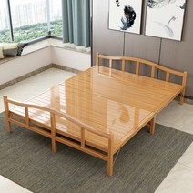 접이식 대나무 침대 병원 렌탈 나무 대청마루 바닥, 폭 80x197cm 길이탄소화 네로우