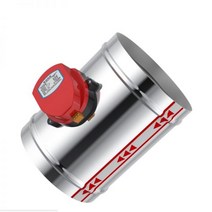 닥트 모터 덕트 팬 125mm 스테인레스 스틸 에어 댐퍼 밸브 HVAC 전기 5 인치 환기 파이프 용 전동 체크 220V 24V 12V 양 방향 제어 밸브리프 우수한 기밀성 내마모, DC12V