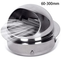 스테인레스 스틸 벽 천장 에어 벤트 덕트 환기 배기 그릴 커버 콘센트 난방 냉각 벤트 캡 방수, 160mm, 협력사