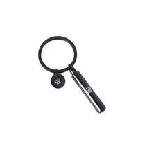 펫 유골함 cremation jewelry urn keychain pet ash 1세트, 검은 색