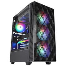 PC케이스 [마이크로닉스] Master M60 메쉬 강화유리 블랙 (미들타워)