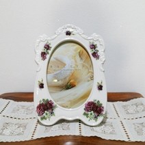 PGM*^몰장미 타원 탁상 액자 10 소품 집꾸미기 포토 용액자 테이블 인테리어 고급 사진^^췤pgm, a^^옵션없슴