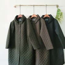 A71671830488 자연주의옷 퀼팅 터틀 면 포근한 압축 마담 자켓 롱 솜 코트 항아리 롱자켓 인사동스타일 여성의류 카라 가볍고 누빔