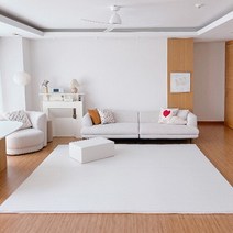 쁘띠메종 더블한판매트 솔리드 300X280cm, 양면 웜그레이