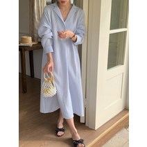 주비 골지 하이넥 니트 롱 원피스 2415