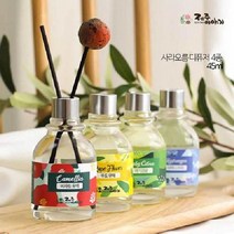 제주사라오름 디퓨저 실내방향제 4종 45ml 차량용 디퓨저 뜻 송풍구 방향제, 1개, 비자림동백향