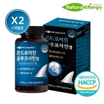 웰핏 콘드로이친 글루코사민정, 60정 x 2개