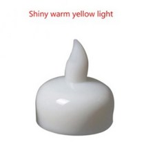 양키캔들 인테리어 캔들방수 불꽃없는 부동 tealights 따뜻한 흰색 배터리 깜박임, 빛나는