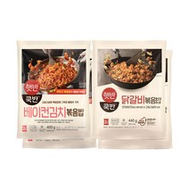 CJ 햇반쿡반 베이컨김치볶음밥 2팩+닭갈비볶음밥 2팩(총8인분), 단품