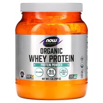 나우푸드 NOW Foods 스포츠 유기농 WPC 농축유청 단백질 천연 무맛 454g