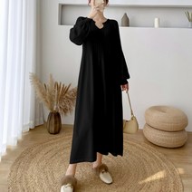 브이넥 니트 긴팔 임산부 원피스