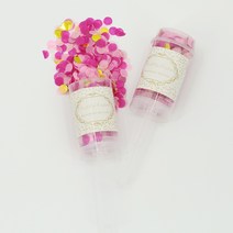 파티지엥 콘페티 컨페티 종이 결혼식 꽃가루 조화 장미 꽃잎, (팝)5.핫핑크팝-25g