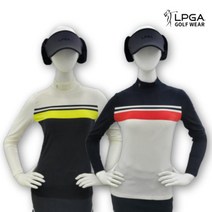 LPGA 골프 웨어 여성 가을 약기모 반목 티셔츠 L194TL515P