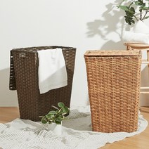 한샘 볼드 PE 라탄 패턴 햄퍼 (5종/택1) 빨래함 세탁바구니, 04.볼드 라탄 햄퍼_내추럴브라운