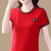 여성 셔츠 블라우스 패션 의류 상의 셔츠 여성여름 짧은 소매 넥 티셔츠 여성 니트 기본 캐주얼 탑 여성 느슨한 코튼 티셔츠 하라주쿠 셔츠