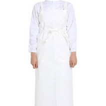 단체급식소 방수앞치마 구내식당 조리 배식 흰색 소형