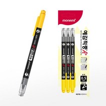 [모나미] 싸인펜 컴퓨터용 예감적중A+ 흑색+볼펜0.5mm(1타=12입), 단품