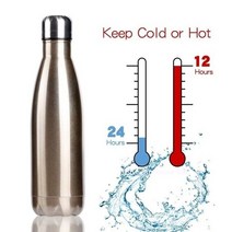 보온 보냉 주전자 3505007501000ml 스테인레스 스틸 병 병 패션 매일 야외 자동차 물 휴대용 진공 컵, 황금, 350ml