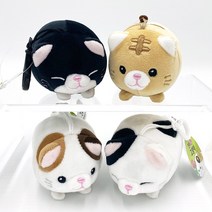 말랑말랑 모찌 만두 고양이인형 가방고리 4종 12cm, 모찌 꿀잠펫 고양이 12cm, 턱시도