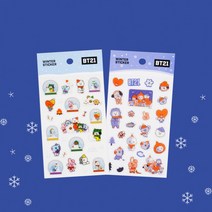 BT21 윈터스티커 방탄굿즈, 스노우볼_217075