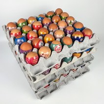 창조플러스몰 2023년 부활절 구운계란 포장지 달걀꾸미기, 1개, 포장된 구운계란2판