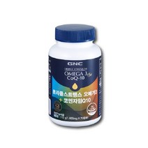 GNC 트리플스트랭스 오메가3 플러스 코엔자임Q10 1 600mg x 70정 쇼핑백 포함, 상세 설명 참조, 1개, 상세 설명 참조