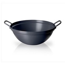식당 업소용 경질 양손 볶음솥 웍 중국솥 중식솥 궁중팬 북경팬 중국팬 경질 양손 튀김솥, 경질튀김솥 55cm