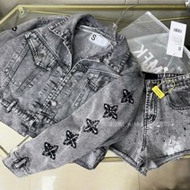여성 루즈핏 청자켓 캐쥬얼 여자 빈티지 패션룩 봄자켓 숏자켓 워싱 데님자켓