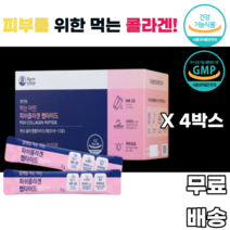 어린콜라겐 피쉬콜라겐 펩타이드 생선콜라겐 물고기콜라겐 피부손상 피부건강 피부보습 uv케어 저분자 레몬맛 여성 여자 30대 40대 50대 60대 70대 어머니 시어머니 와이프 아내, 4박스, 30포