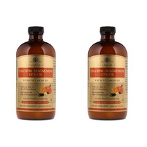 솔가 Solgar 칼슘 마그네슘 비타민D3 오렌지맛 액상형 473ml X2팩, 16ml, 1개
