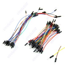 65 pcs Mix Color Male to Male Flexible Solderless Breadboard Jump Cable Wire, 1개