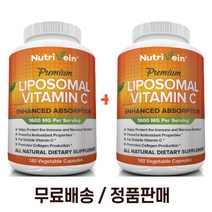 1+1 뉴트리베인 Nutrivein 리포소말 비타민C 1600mg 180캡슐 x 2팩