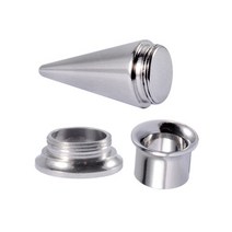 천공기 PHC파일 펀칭기316L 외과 강철 2 in 1 귀 플러그 테이퍼 터널 게이지 세트 확장기 스트레칭 스크류