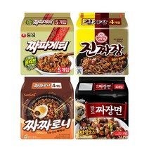 짜장라면 4종 세트 (짜파게티＋진짜장＋짜짜로니＋짜장면) / 총 멀티팩 4개
