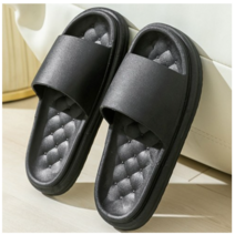 어나더디 퀄팅 슬리퍼, 블랙, 1개